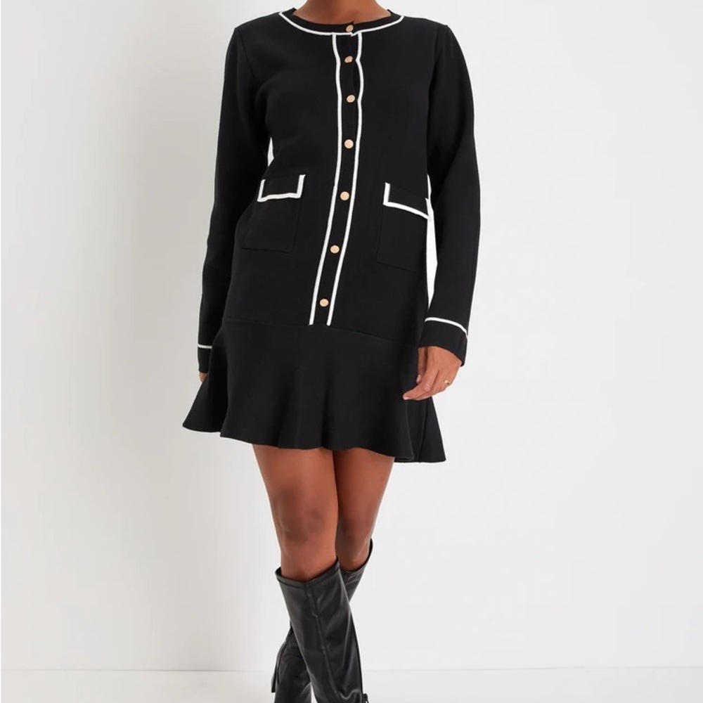 Lulus Maternity black dress brand new